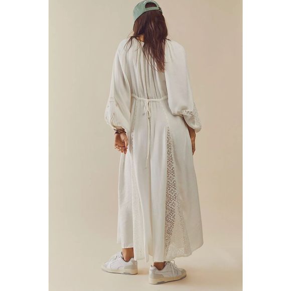 New Free People Southwest Lace Maxi Dress Size M - Picture 2 of 7